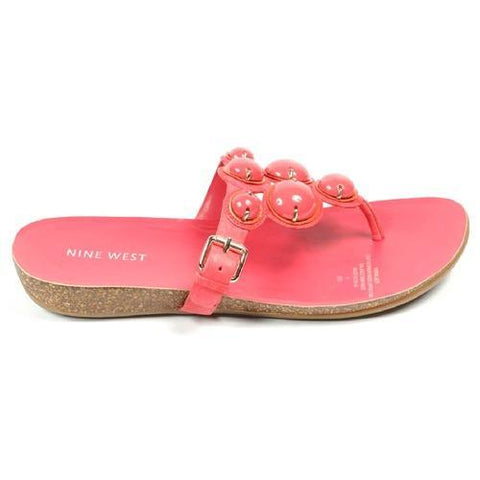 Coral 6 US - 36.5 EUR Nine West Womens Thong NWWALMER MEDPNK MEORA