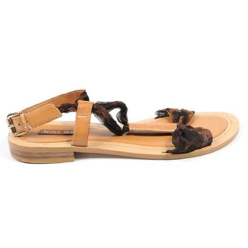 Multicolor 5 US - 35.5 EUR Nine West Womens Slingback Sandal NWGRIZELDA BRNMU DKNAT