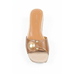 Brown 10 US - 41.5 EUR Nine West Womens Flatform Sandal NWZOILO DK NATURAL