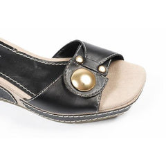 Black 5.5 US - 36 EUR Nine West Womens Flatform Sandal NWZOILO BLACK