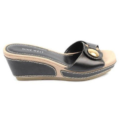 Black 5.5 US - 36 EUR Nine West Womens Flatform Sandal NWZOILO BLACK