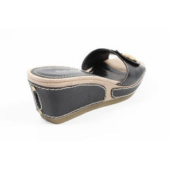 Black 6 US - 36.5 EUR Nine West Womens Flatform Sandal NWZOILO BLACK