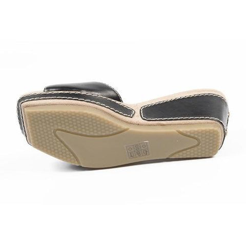 Black 6 US - 36.5 EUR Nine West Womens Flatform Sandal NWZOILO BLACK