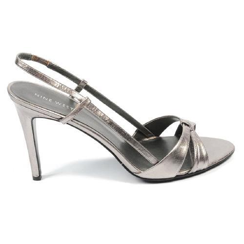 Silver 5 US - 35.5 EUR Nine West Womens Slingback Sandal NWREEDY PEWTER