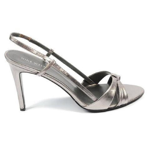 Silver 5 US - 35.5 EUR Nine West Womens Slingback Sandal NWREEDY PEWTER