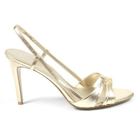 Gold 5 US - 35.5 EUR Nine West Womens Slingback Sandal NWREEDY SILVER