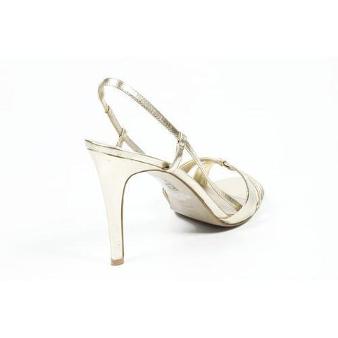 Gold 10 US - 41.5 EUR Nine West Womens Slingback Sandal NWREEDY SILVER