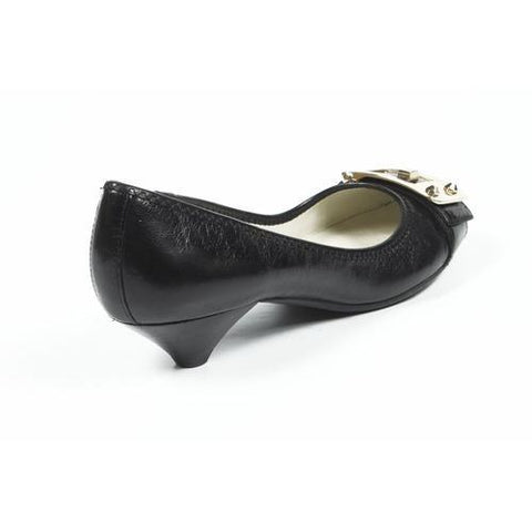 Black 6 US - 36.5 EUR Nine West Womens Heeled Ballerina NWUPGRADEYA BLACK