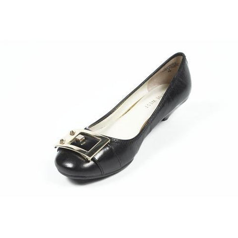 Black 6 US - 36.5 EUR Nine West Womens Heeled Ballerina NWUPGRADEYA BLACK