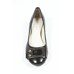 Black 6 US - 36.5 EUR Nine West Womens Heeled Ballerina NWUPGRADEYA BLACK
