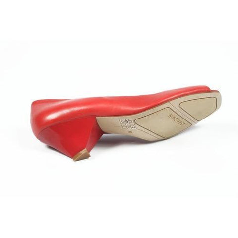 Red 5 US - 35.5 EUR Nine West Womens Pump Open Toe NWZEPHYR RED