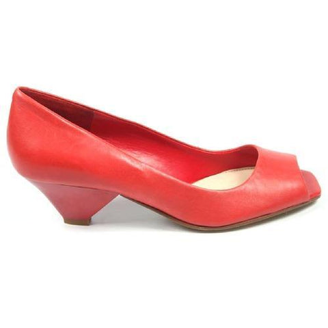 Red 6 US - 36.5 EUR Nine West Womens Pump Open Toe NWZEPHYR RED