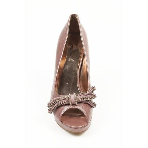Pink 5.5 US - 36 EUR Nine West Womens Pump Open Toe NWTHISTLE PINK
