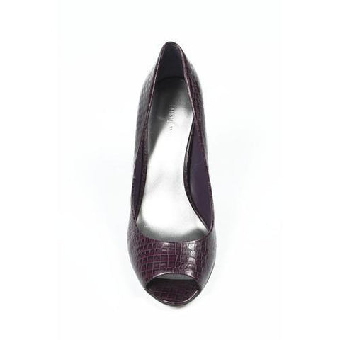 Purple 10 US - 41.5 EUR Nine West Womens Pump Open Toe NWHEALTH DARK PURPL
