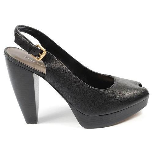 Black 10 US - 41.5 EUR Nine West Womens Slingback Sandal NWUNIDA BLACK