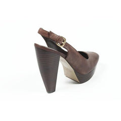 Dark Brown 6 US - 36.5 EUR Nine West Womens Slingback Sandal NWUNIDA DARK BROWN