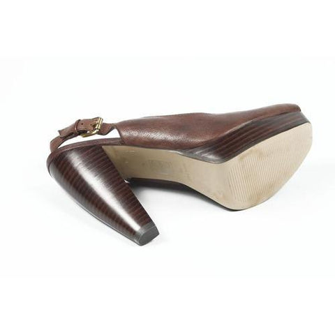 Dark Brown 6 US - 36.5 EUR Nine West Womens Slingback Sandal NWUNIDA DARK BROWN