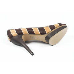 Multicolor 9.5 US - 41 EUR Nine West Womens Pump Open Toe NWSTANZER NATMU DKBR