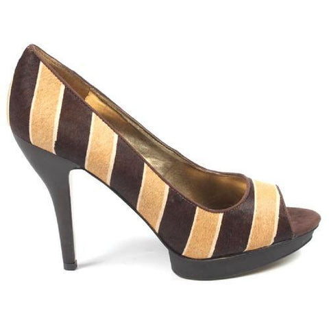 Multicolor 10 US - 41.5 EUR Nine West Womens Pump Open Toe NWSTANZER NATMU DKBR