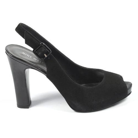 Black 10 US - 41.5 EUR Nine West Womens Slingback Sandal NWSIEBERT BLACK