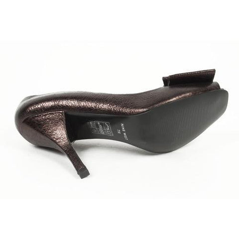 Bronze 10 US - 41.5 EUR Nine West Womens Pump Open Toe NWSARNO BRONZE