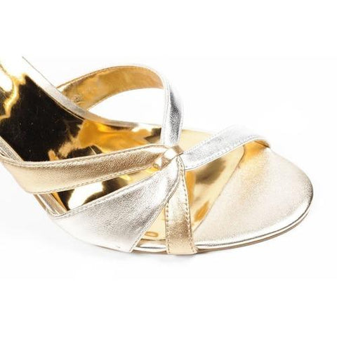 Gold 6 US - 36.5 EUR Nine West Womens Ankle Strap Sandal NWYASAMIN GOLD MULTI