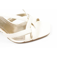 White 5 US - 35.5 EUR Nine West Womens Slingback Sandal NWKANELO WHITE