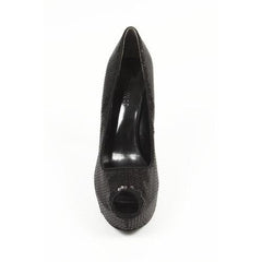 Black 6.5 US - 37 EUR Nine West Womens Pump Open Toe NWKABOOSE BLK FAB
