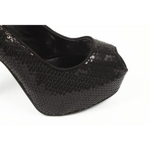 Black 6.5 US - 37 EUR Nine West Womens Pump Open Toe NWKABOOSE BLK FAB