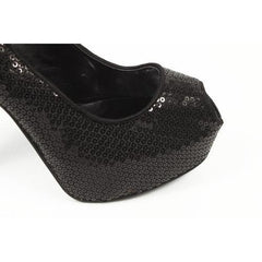 Black 6.5 US - 37 EUR Nine West Womens Pump Open Toe NWKABOOSE BLK FAB