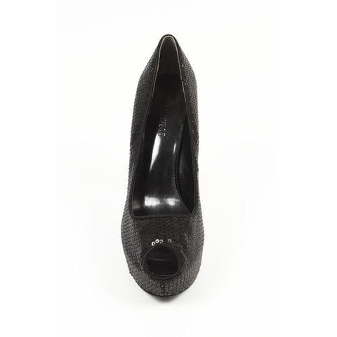 Black 10 US - 41.5 EUR Nine West Womens Pump Open Toe NWKABOOSE BLK FAB