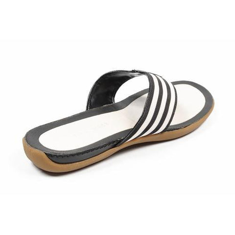Multicolor 5 US - 35.5 EUR Nine West Womens Flat Sandal NWDELAKAS NATBK BLK