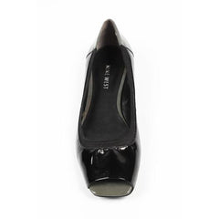 Black 6 US - 36.5 EUR Nine West Womens Heeled Ballerina Open Toe NWRANISE BLK MEGYMULT