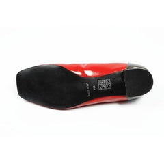 Red 5 US - 35.5 EUR Nine West Womens Heeled Ballerina Open Toe NWRANISE RED DGRYM