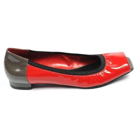 Red 5 US - 35.5 EUR Nine West Womens Heeled Ballerina Open Toe NWRANISE RED DGRYM