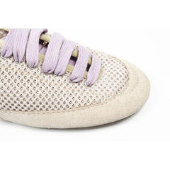 Beige 5.5 US - 36 EUR Nine West Womens Lace Up Ballerina NWDANFORD IVORY MULT
