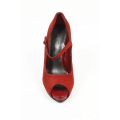 Red 6.5 US - 37 EUR Nine West Womens Pump Open Toe NWLUMINOUS RED RED