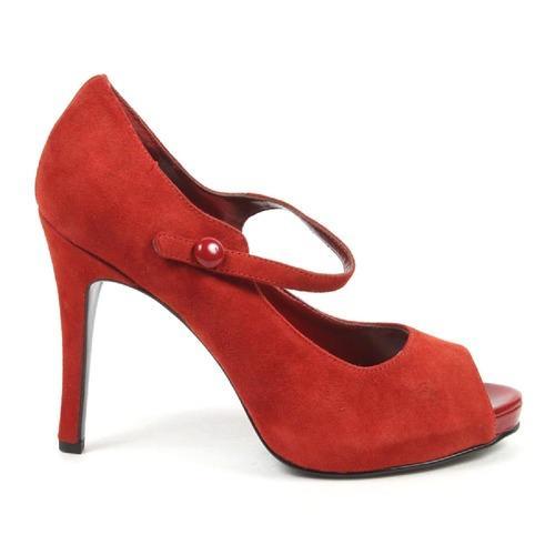 Red 6.5 US - 37 EUR Nine West Womens Pump Open Toe NWLUMINOUS RED RED