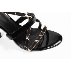 Multicolor 10 US - 41.5 EUR Nine West Womens Ankle Strap Sandal NWDOUBTS BLKIVORY BLK