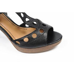 Black 10 US - 41.5 EUR Nine West Womens Ankle Strap Sandal NWBENNINGTON BLACK