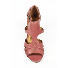 Fuxia 10 US - 41.5 EUR Nine West Womens Ankle Strap Sandal NWLESTYLE DARK RED