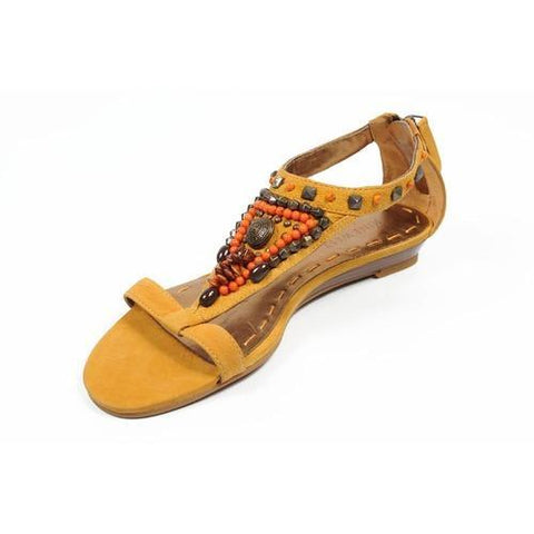 Yellow 5 US - 35.5 EUR Nine West Womens Sandal NWMEDALION MED YELLOW