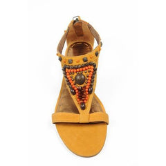 Yellow 6 US - 36.5 EUR Nine West Womens Sandal NWMEDALION MED YELLOW