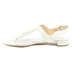 White 37 EUR - 7 US Sergio Rossi Womens Sandal