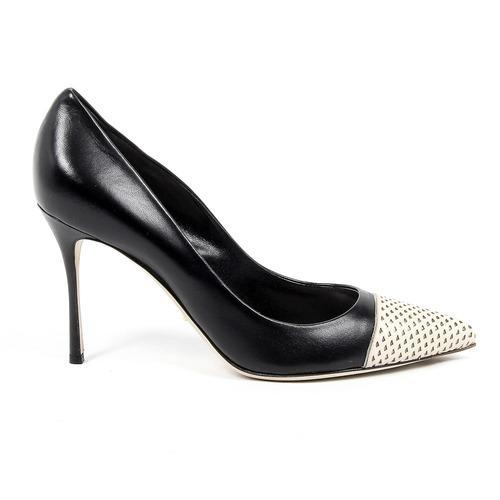 Black 40 EUR - 10 US Sergio Rossi Womens Pump