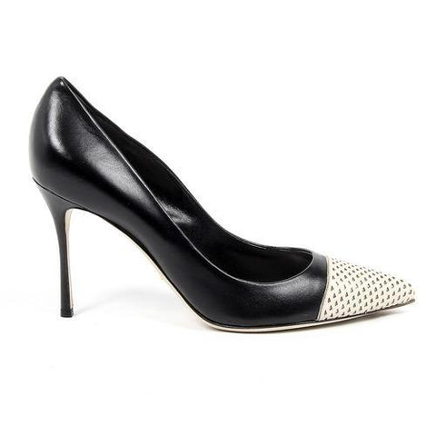 Black 40 EUR - 10 US Sergio Rossi Womens Pump