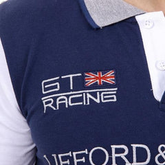 Blue M Ufford & Suffolk Polo Club Mens Polo Short Sleeves US001 INDIGO