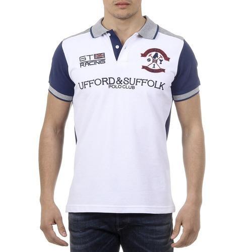 White L Ufford & Suffolk Polo Club Mens Polo Short Sleeves US001 WHITE