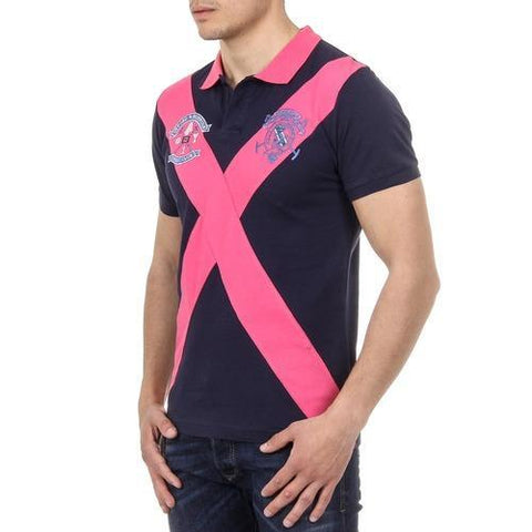 Blue XL Ufford & Suffolk Polo Club Mens Polo Short Sleeves US003 INDIGO