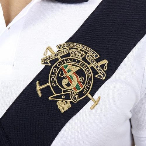 White XXL Ufford & Suffolk Polo Club Mens Polo Short Sleeves US003 WHITE
